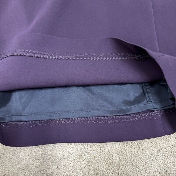 REISS Mora Fitted Pencil Midi Dress with Cap Sleeve Grape Size 6 - Picture 13 of 15